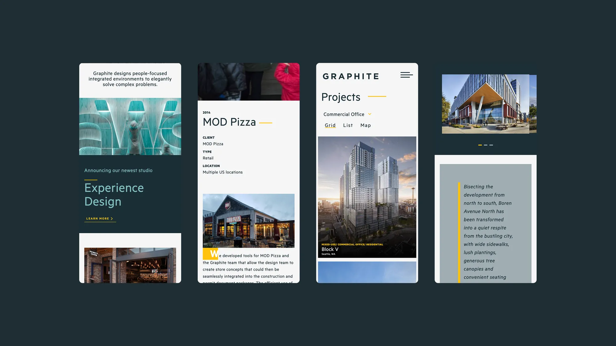 Showcase of mobile design.